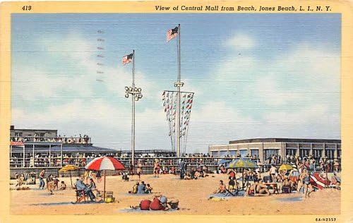 Jones Plajı, L. I., New York Kartpostalı