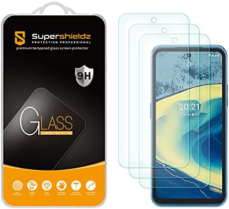 (3 Paket) Supershieldz Nokia XR20 Temperli Cam Ekran Koruyucu için Tasarlanmış, Çizilmez, Kabarcıksız