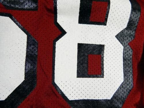 2002 San Francisco 49ers 68 Oyun Verilmiş Kırmızı Antrenman Forması 3XL DP47015 - İmzasız NFL Oyunu Kullanılmış Formalar