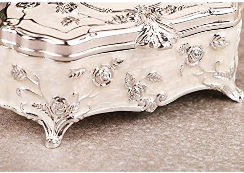 QTT Mücevher Kutusu Avrupa Tarzı Retro Prenses Mücevher Göğüs Gümüş Yaratıcı Taşınabilir Takı saklama kutusu Mücevher Kutusu