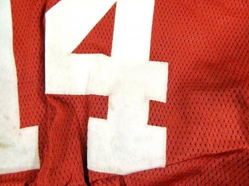 2009 San Francisco 49ers Damon Huard 14 Oyunu Yayınlandı Kırmızı Forma 48 DP30883-İmzasız NFL Oyunu Kullanılmış Formalar