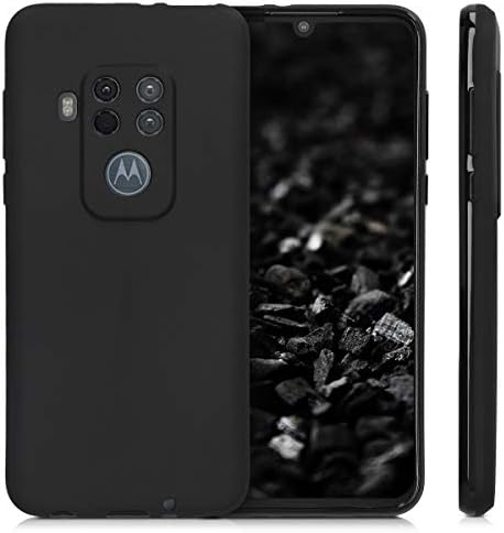 kwmobile TPU Kılıf Motorola One Zoom ile Uyumlu-Kılıf Yumuşak İnce Pürüzsüz Esnek Koruyucu Telefon Kapağı - Siyah Mat