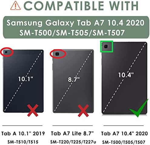 DETUOSI Silikon Kılıf Samsung Galaxy Tab için A7 10.4 2020 SM-T500/T505/T507, Komik Anti-Stres Kapak, Stylus Kalem ve Kayış