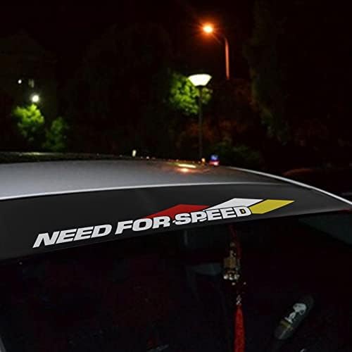 130x21cm Evrensel PVC Araba Yansıtıcı Sticker Ön Cam Dekoratif Çıkartmaları Kazıyıcı ile Otomobil için (Need for Speed)