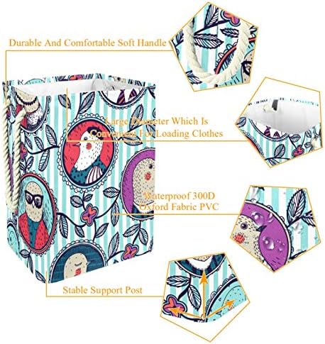 DEYYA Küçük Kuş Stile çamaşır sepetleri Sepet Uzun Boylu Sağlam Katlanabilir Yetişkin Çocuklar için Genç Erkek Kız Yatak