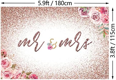 P. G Collin Mr & Mrs Çiçek Glitter Banner Zemin Burcu Gelin Düğün Duş Nişan Bekarlığa Veda Partisi Yıldönümü Süslemeleri