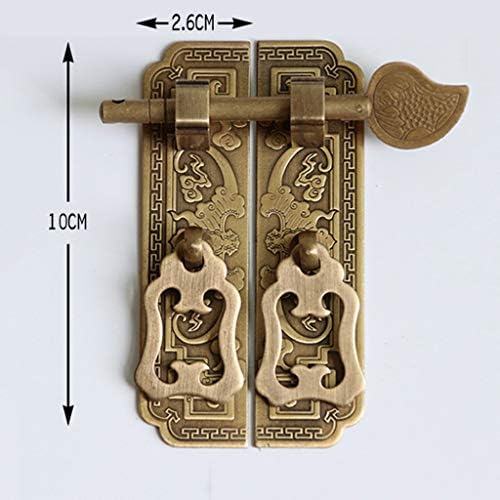 CDYD Antik Bronz dolap kolları Çin Tarzı Vintage Kilit Yakalamak Mobilya kapı Kolu Çekmece Kapı Kolları Mobilya Donanım Çeker