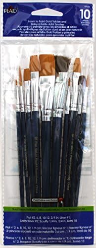 Ekose Boyamayı Öğrenin Premium Fırça Seti, 50536 (10 Parça), 1 - (Paket)