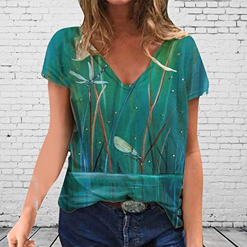Uzun Kollu Moda Rahat Yaz T Shirt Kadınlar için Klasik Tişörtü Nefes Kare Boyun Kravat boya Gevşek Fit
