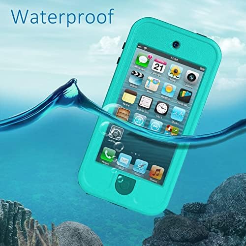 MixMart Su Geçirmez Kılıf için iPod Touch 5 6 7 Nesil ile Uyumlu iPod 7th/6th/5th Koruyucu Kılıf Kapak, su Geçirmez Darbeye