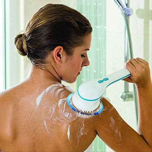 Freewiz Duş Fırçası,5in1 Elektrikli Ev Temizlik Banyo masajlı duş Fırçası Temiz Sistem Banyo Fırçası Fırçalama Cilt Masajı