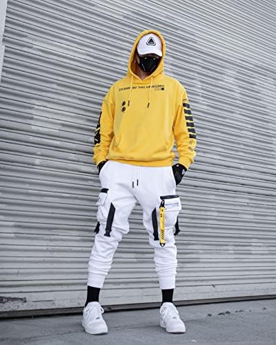 Kumaş Evren Techwear Grafik Cyberpunk Streetwear Moda Hoodie