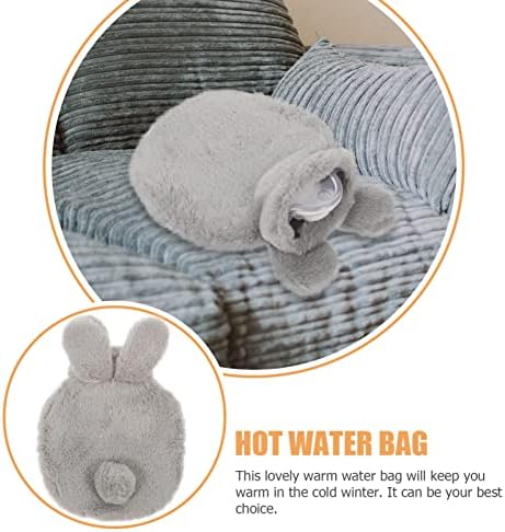Tofficu Doldurulmuş Tavşan Sıcak Su şişe çantası Peluş Tavşan Tasarım Sıcak Su Torbası Kış el ısıtıcı 2023 Yeni Yıl Hediyesi