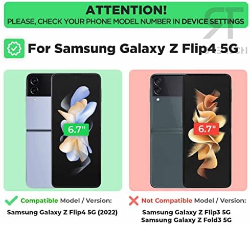 Roma Teknoloji Kemer Klipsi Telefon Kılıfı için Samsung Galaxy Z Flip 4 5G-İnce Ağır Sağlam Slayt Kalça Kılıf Kapak ile Uyumlu