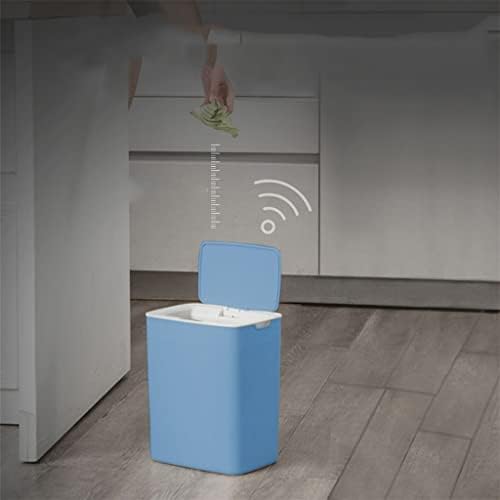 LXXSH çöp tenekesi Kapaklı Sensör Fotoselli sensörlü çöp kovası Çöp Kutusu Mutfak Kutusu Mutfak/Oturma Odası/Ofis için Geri
