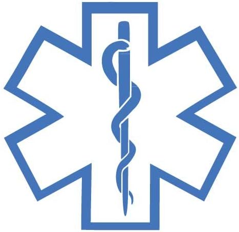 Hayatın Yıldızı Tıbbi EMS Vinil Yapışkan Çıkartma-HotPink - 4 İnç