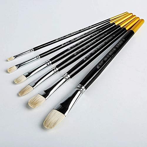 ZMDZA 6 adet resim fırçası Yuvarlak Sivri Boyama Fırçası Yün Saç Su Renk Akrilik Fırça Kalem pincel para pintura Sanat Malzemeleri