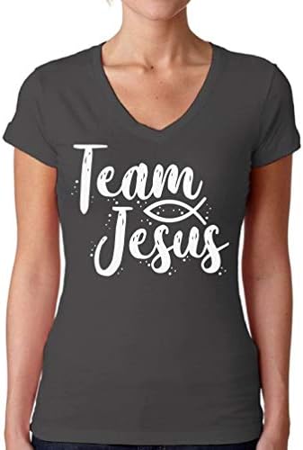 Garip stilleri beyaz gömlek takım İsa Hıristiyan V yaka gömlek bayanlar Mesih hediyeler için