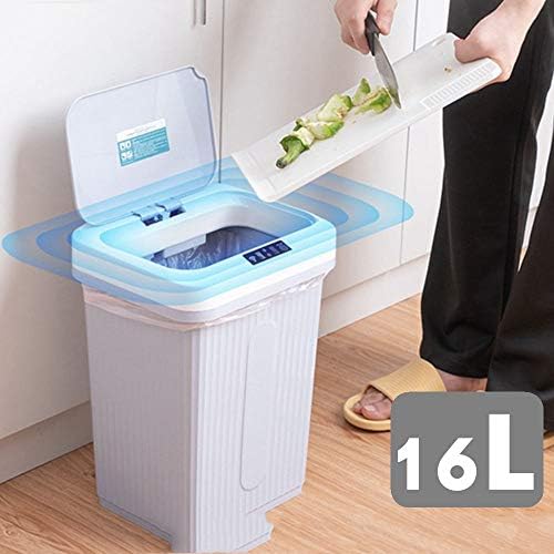 SXNBH 16L Akıllı Otomatik sensörlü çöp kovası çöp tenekesi USB Şarj Edilebilir İndüksiyon çöp kutusu çöp kutusu Ev Oturma