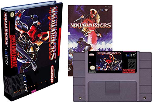 Ninja Warriors (Süper Nintendo, SNES) Üreme Video Oyunu Kartuşu ile Evrensel Oyun Durumda ve Manuel