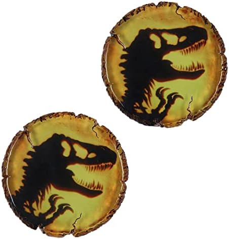 Jurassic Park T-Rex Amber Reçine İçecek Bardak altlığı Takımı 2'li