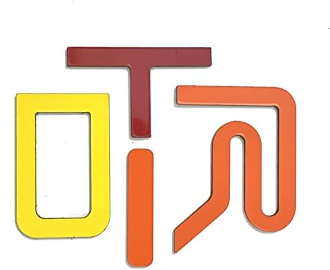 Üç Renkli (Kırmızı T, Turuncu R, Sarı D) TNDRA 2022-Up ile Uyumlu Ön Izgara TRD Harfleri ABS Plastik Ekler İnce Çıkartmalar