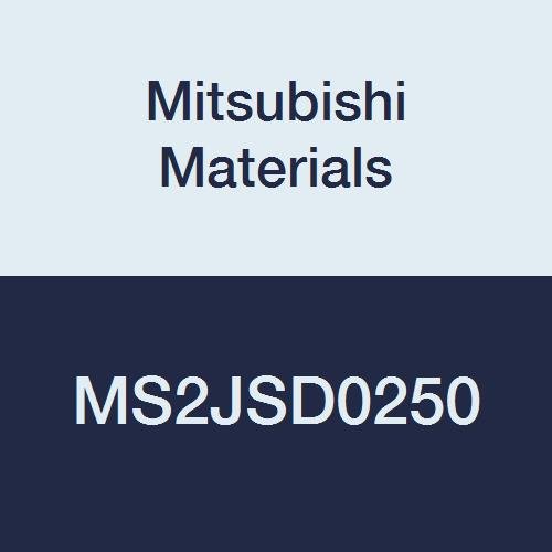 Mıtsubıshı Malzemeler MS2JSD0250 MS2JS Serisi Karbür Mstar Kare Burun End Mill, yarı Uzun Flüt, genel Kullanım, 2 Flüt, 2.5