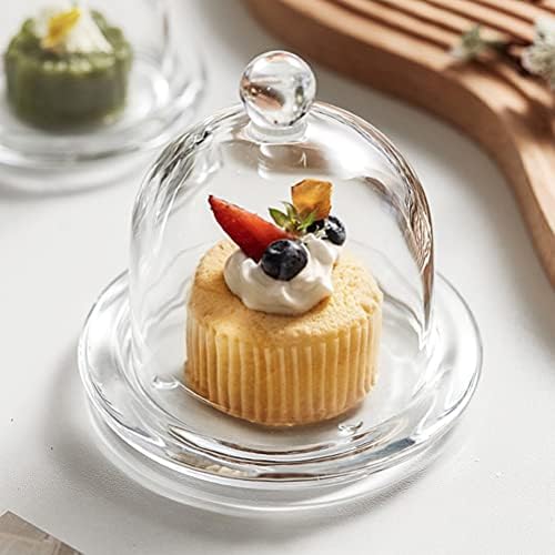 Cam Kubbeli Kek Standı: Mini Kek Tutucu Raf Cupcake Ekran kek standı Tatlı Pasta servis tabağı Düğün Doğum Günü için