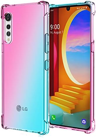 LG Kadife 5G Kılıf LM-G900 OEURVQO Kılıf Temizle Sevimli Degrade Renkli Tasarım İnce Telefon Kılıfı Yumuşak TPU Kapak Darbeye