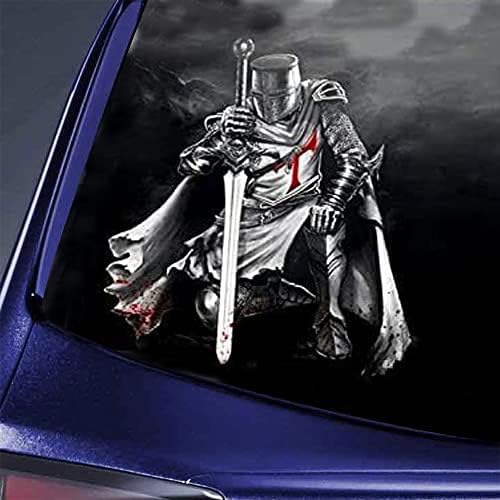 Şövalye Templar Savaşçı Kılıç Kan Araba Sticker Çıkartması Araba Çıkartması