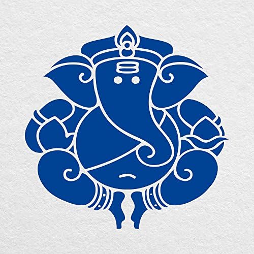 Yuvarlak Ganesha-6 Geniş Kesim Vinil Trafik Mavisi Çıkartma - Arabalar, Kamyonlar, SUV'lar ve Daha Fazlası için!