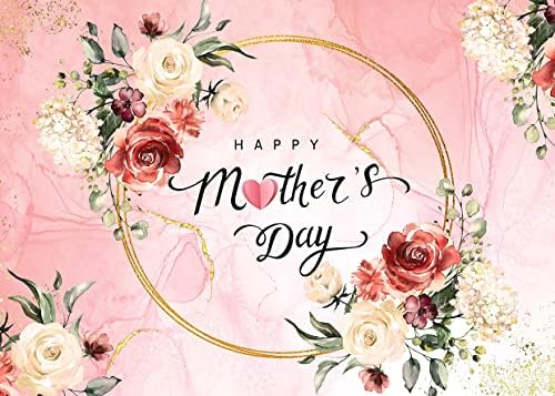 Alltten 7x5ft Mutlu anneler Günü Zemin anneler Günü Partisi Dekorasyon Zemin Çiçek Arka Plan anneler Günü Afiş F47