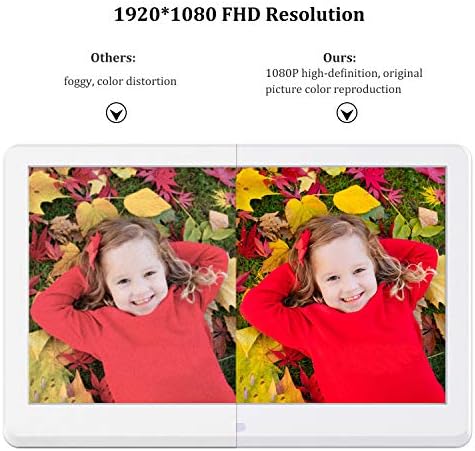 Dijital Resim Çerçevesi 12 İnç HD IPS Ekran 1920x1080 Çözünürlük, 16: 9 Rasyon, Hareket Sensörü, HD Video Çerçevesi, 32 GB