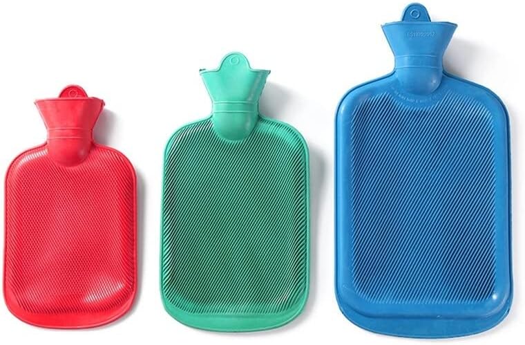 Sıcak su torbası kadın Sıcak plastik kapaklı çanta Küçük Sıcak Su Torbası Kış el ısıtıcı NarcNton (Renk: Üç parçalı set)
