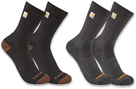 Carhartt Erkek Orta Ağırlık Logo Mürettebat Çorabı 2'li Paket