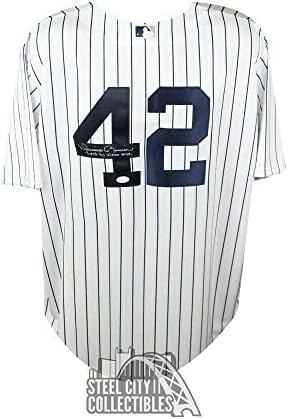 Mariano Rivera En Son 42 İmzalı Yankees Nike Beyzbol Forması Giydi JSA COA İmzalı MLB Formaları