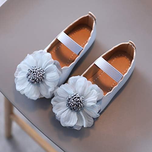 Toddler küçük kız Ayakkabı Mary Jane Düğün Nedime Çiçek Prenses Ayakkabı için Parti Okul Düğün (Mavi, 4.5-5 Yıl)