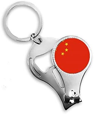 Çin Ulusal bayrak Asya ülke tırnak makası yüzük Anahtarlık şişe açacağı Clipper