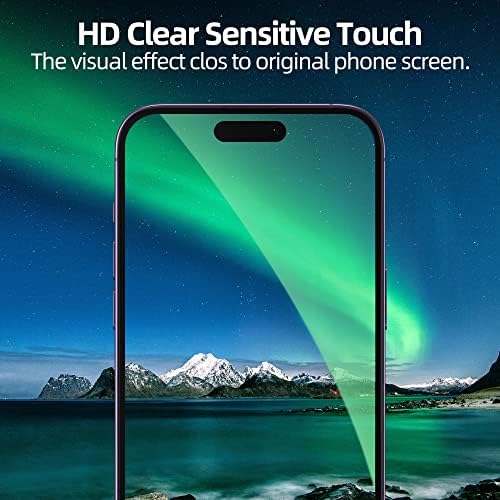 WSKEN Anti mavi ışık ekran Koruyucu için iPhone 14 pro 6.1 inç [Göz Koruması] [Otomatik Toz Giderme] Tam Kapsama Ekranı 2.5