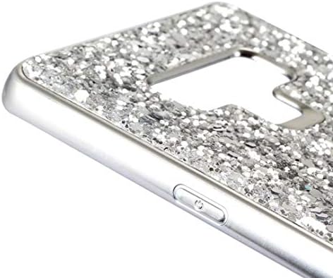 Galaxy Note 9 Kılıf, Ranyi Tam Vücut Glitter Sparkle Bling Parlak Rhinestone Tasarım İnce Elektroliz TPU Tampon Şok Emici