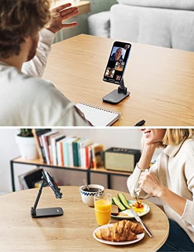 UGREEN Katlanabilir Telefon Standı Beyaz Cep Telefonu Standı ile Siyah Paket Taşınabilir iPhone ile Uyumlu 14 Pro 14 Plus13