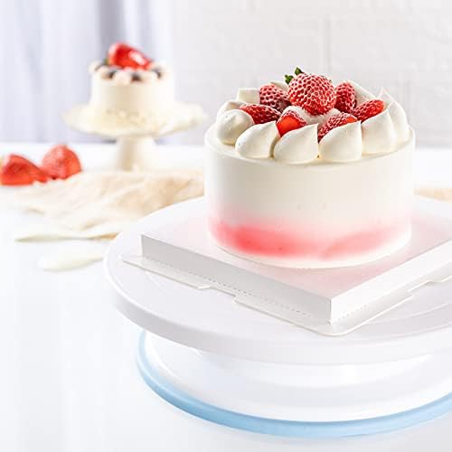 SYKSOL GUANGMİNG - 28cm Plastik Kek Turntable Açın Masa Dönen Kek Standı Kek Plaka Kek Dekorasyon Malzemeleri DIY Pişirme
