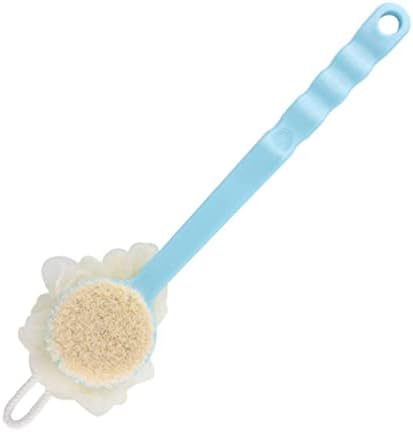 LIXSLT 2 pcs banyo vücut fırçası yumuşak kıl fırça uzun kolu banyo sünger fırça için çocuk yetişkin ıslak veya kuru fırçalama